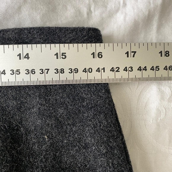 Old Navy Women's Wool Blend Low Waist Lined Skirt Size 8 Button Flap Front Midi - Picture 8 of 12